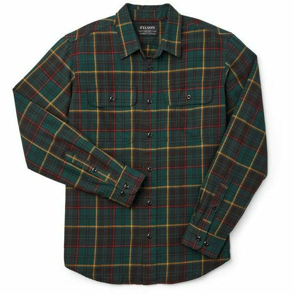 Scout Shirt Hunter Green Brown Plaid