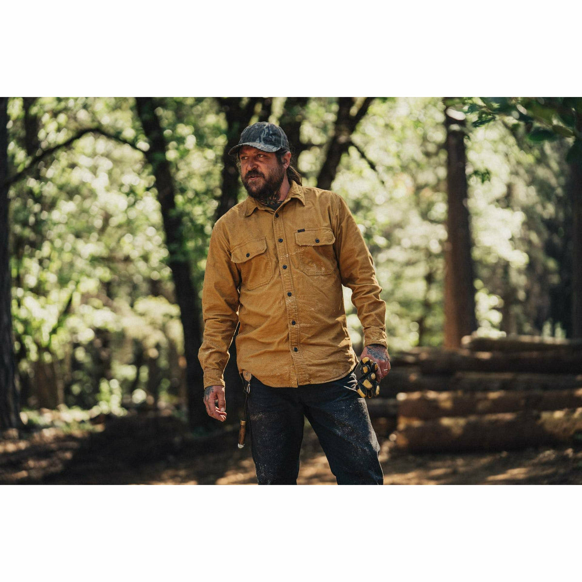 Field Flannel Shirt Mustard