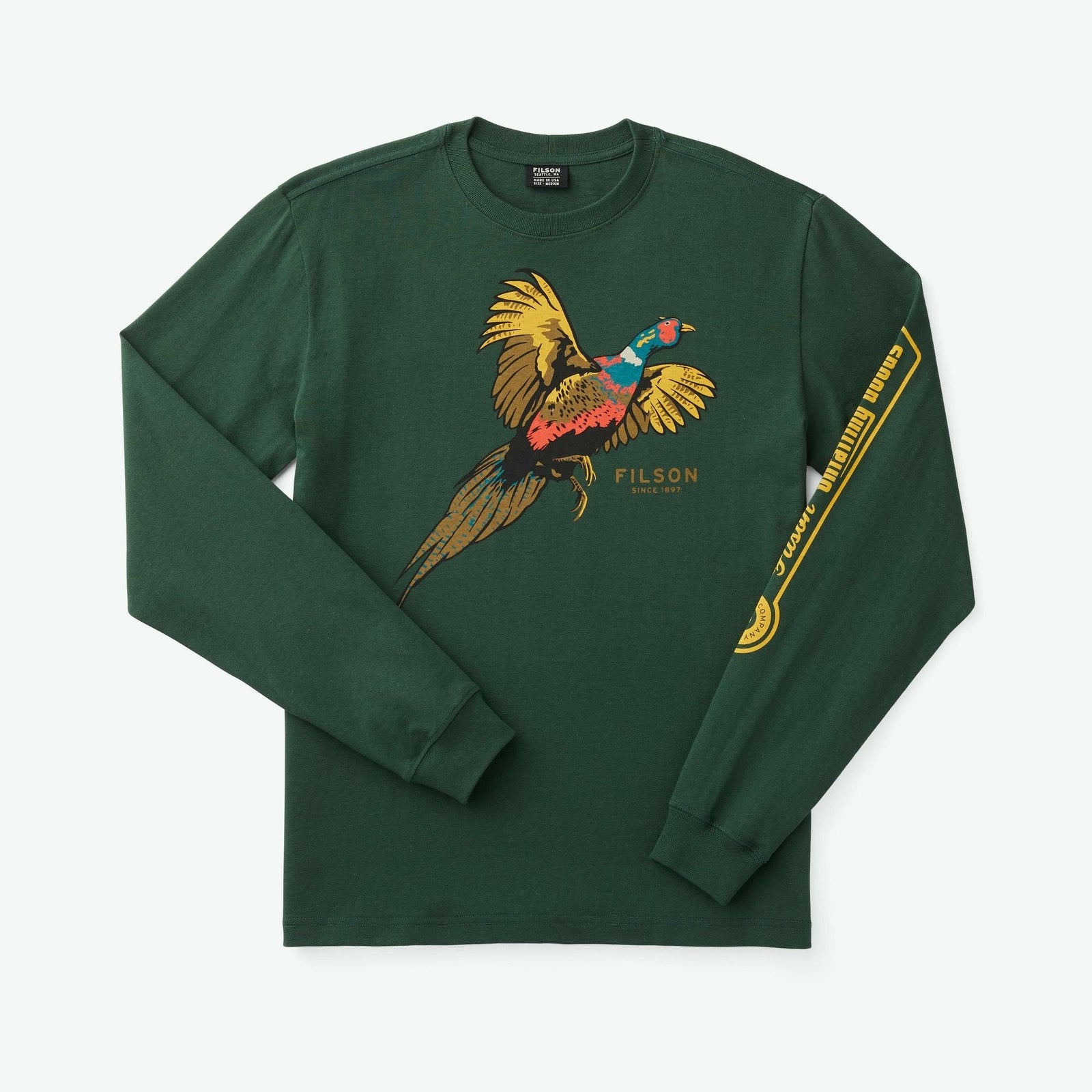 Outfitter Graphic LS T-Shirt Dark Moss