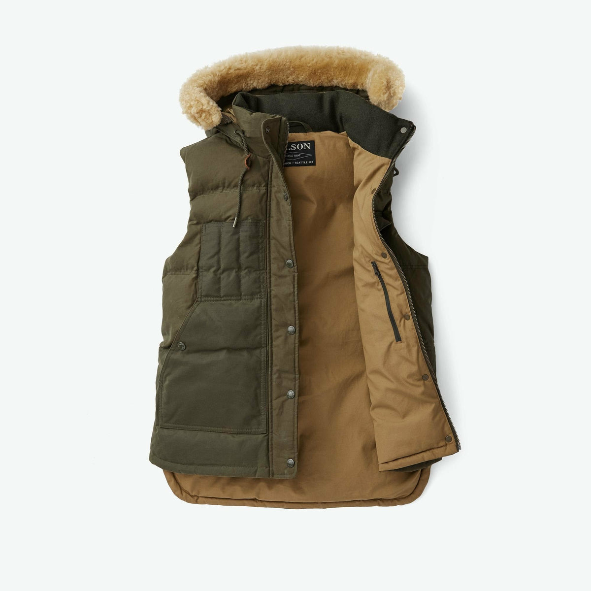 Womens Down Cruiser Vest Olive