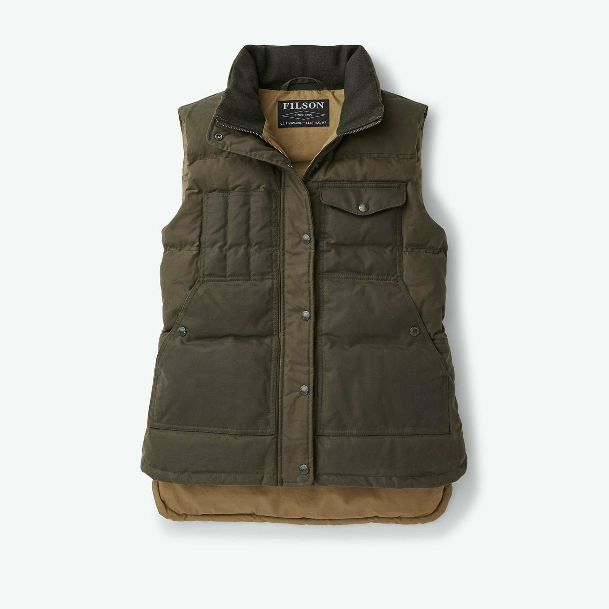 Womens Down Cruiser Vest Olive