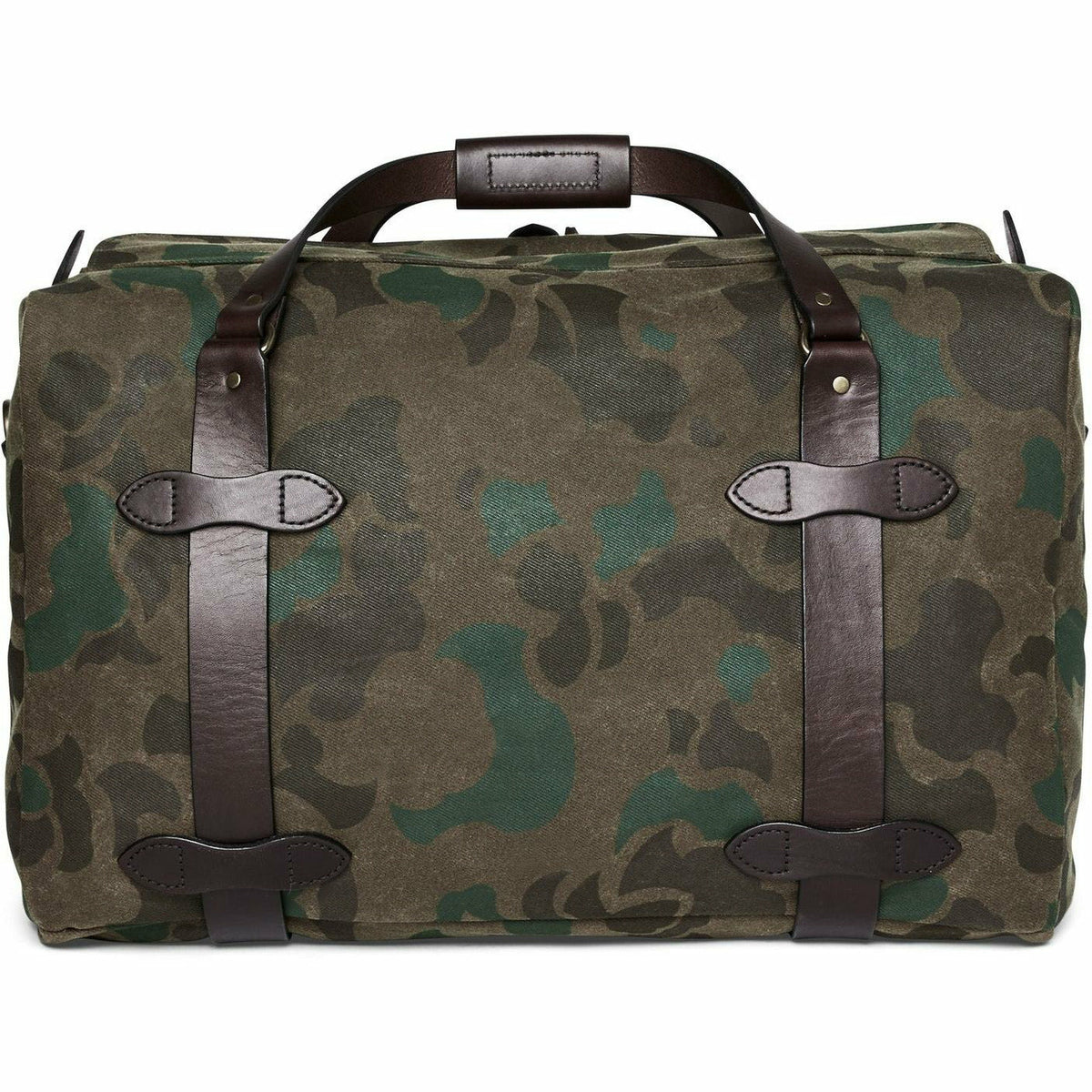 Waxed Rugged Twill Duffle Bag Camo