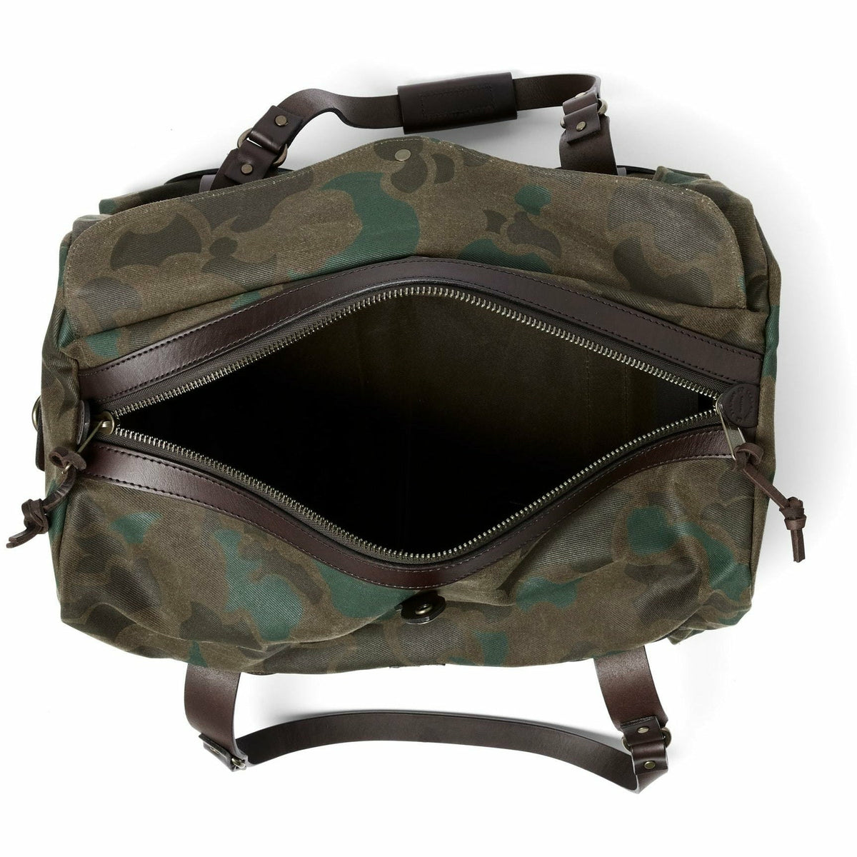 Waxed Rugged Twill Duffle Bag Camo