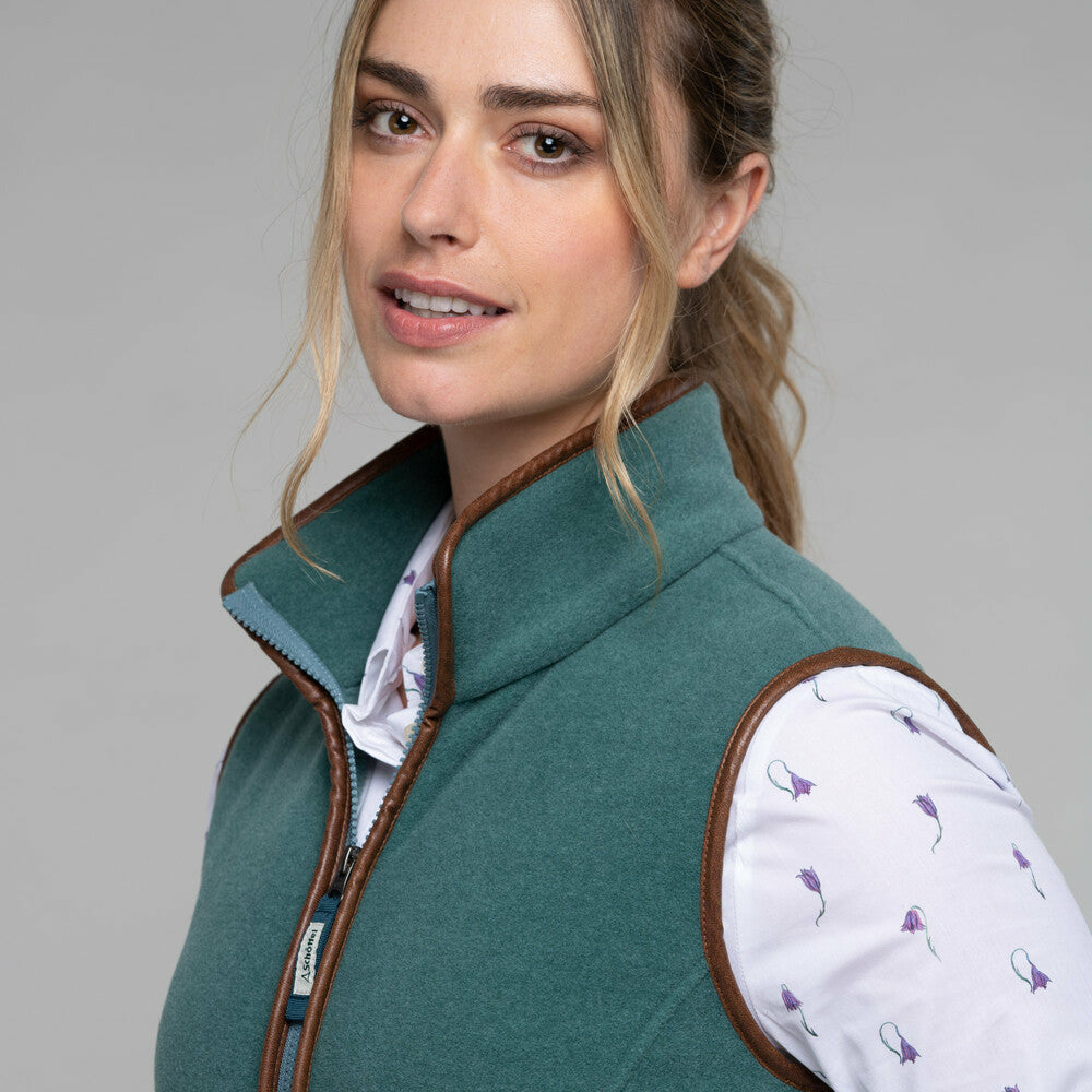 Lyndon II Fleece Gillet W Duck Egg