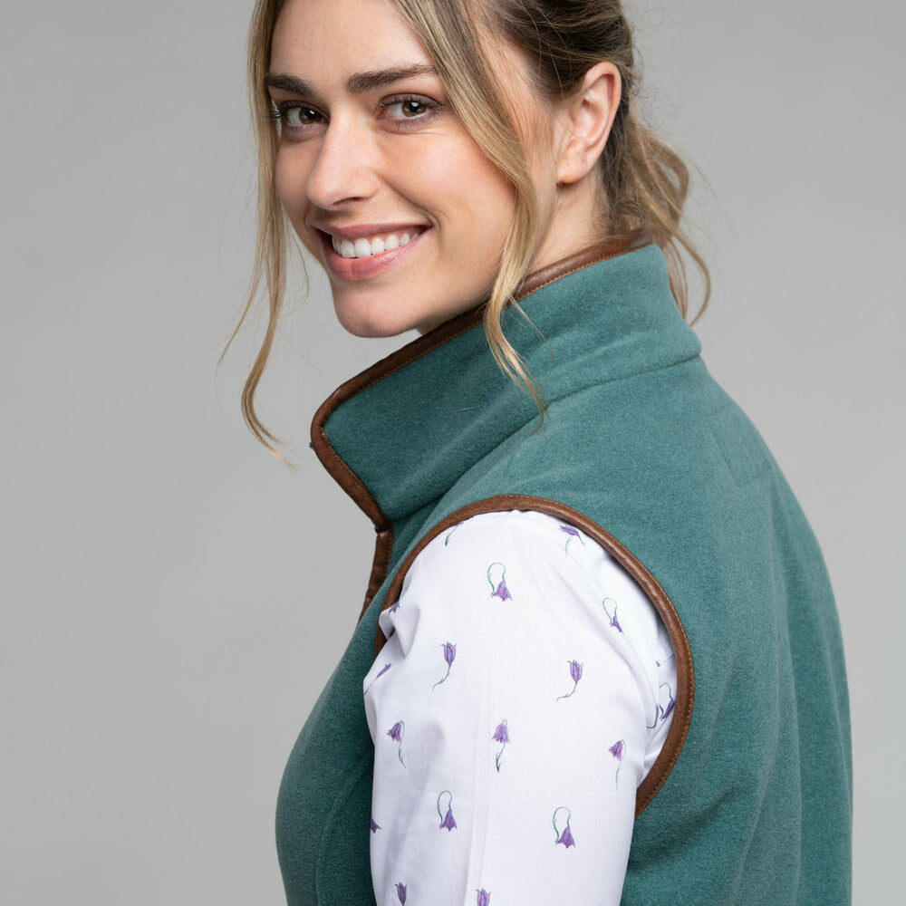Lyndon II Fleece Gillet W Duck Egg