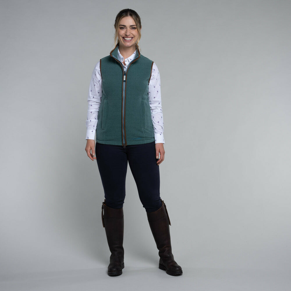 Lyndon II Fleece Gillet W Duck Egg