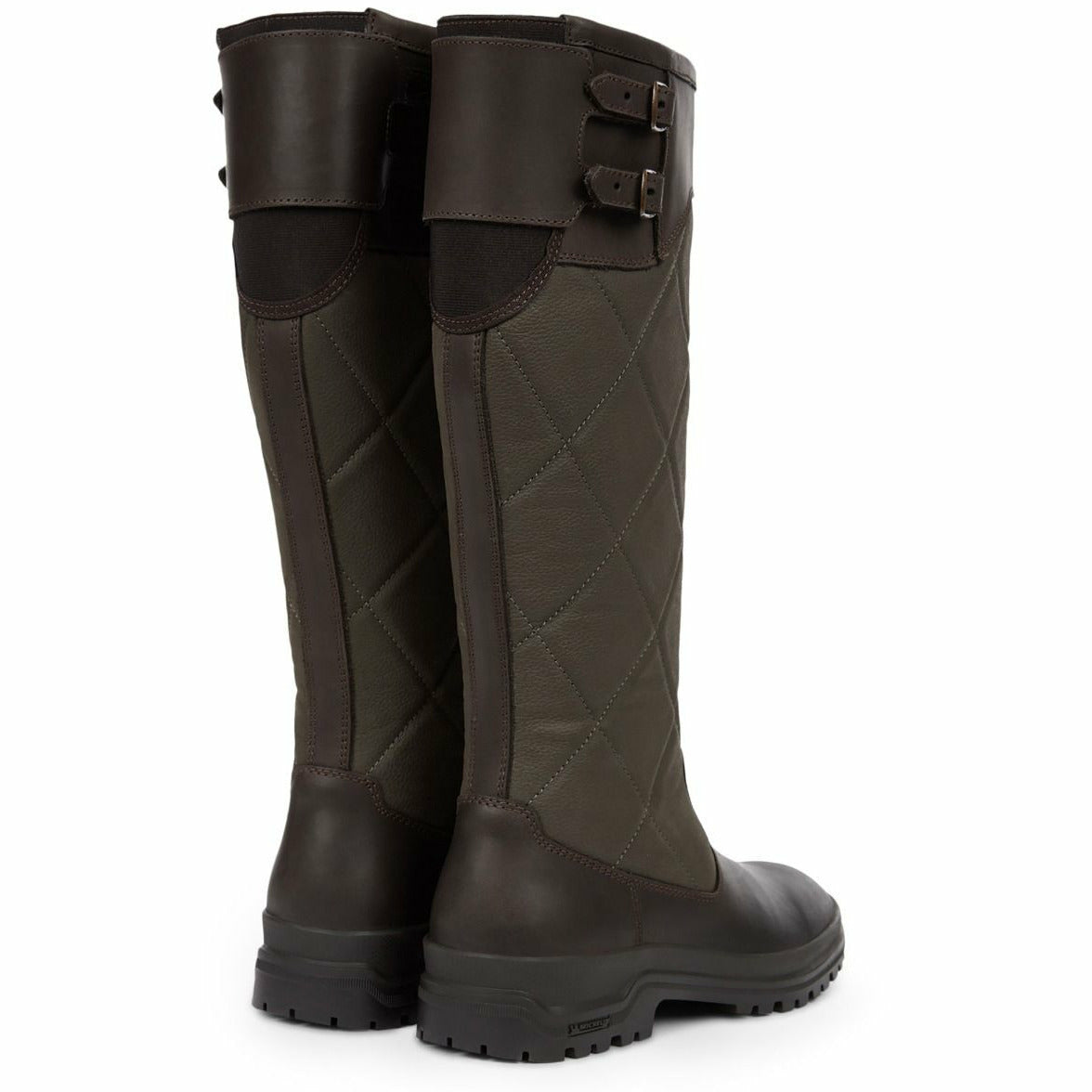 W Jameson Quilted Leather Boot Marron - STORLEK 40 -