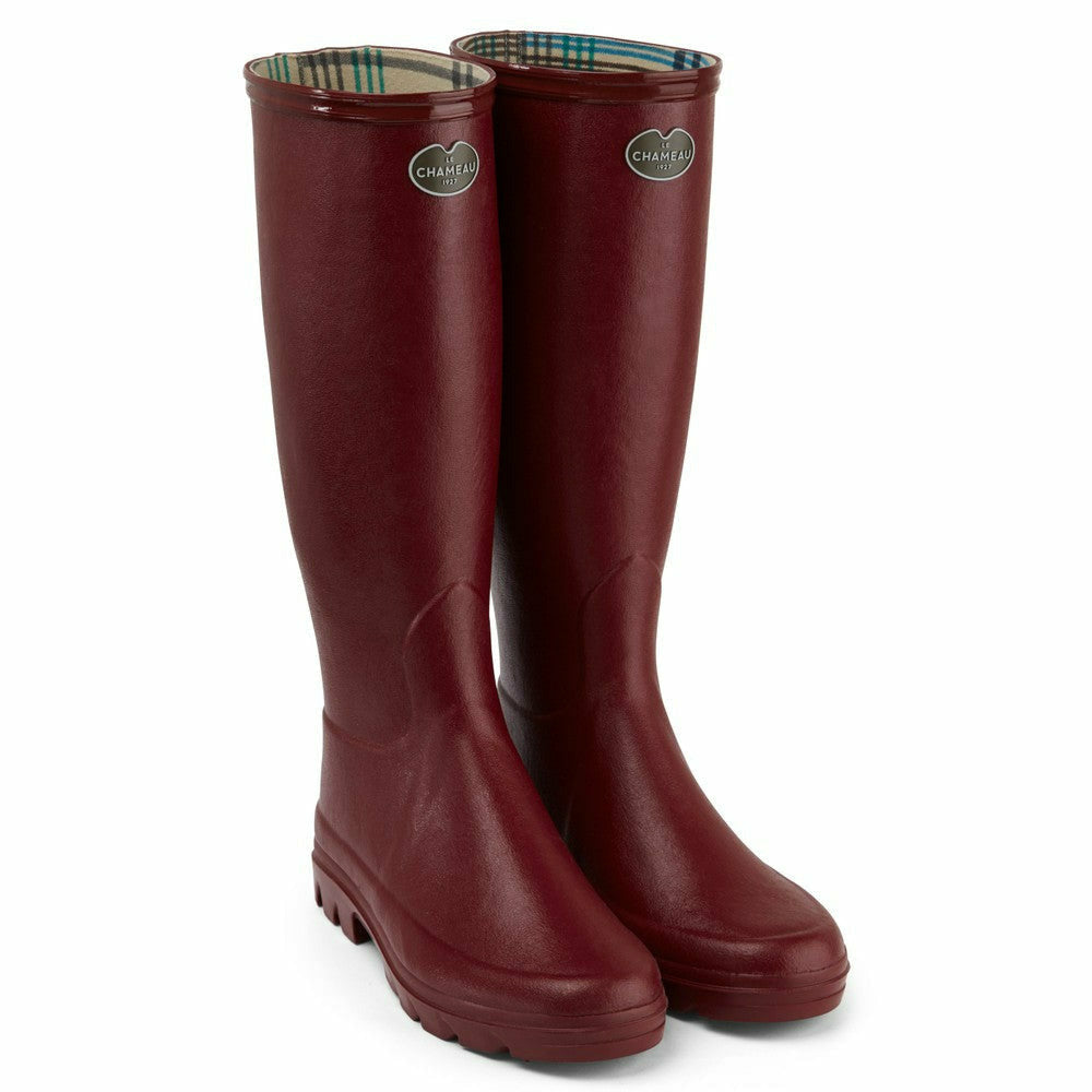 Iris Jersey Lined Boot Rouge