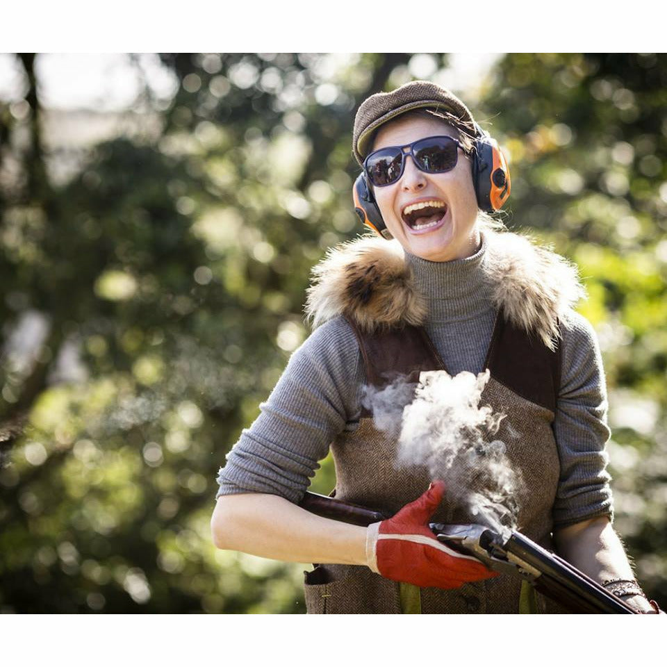 Skytteväst Dam Brun med pälskrage