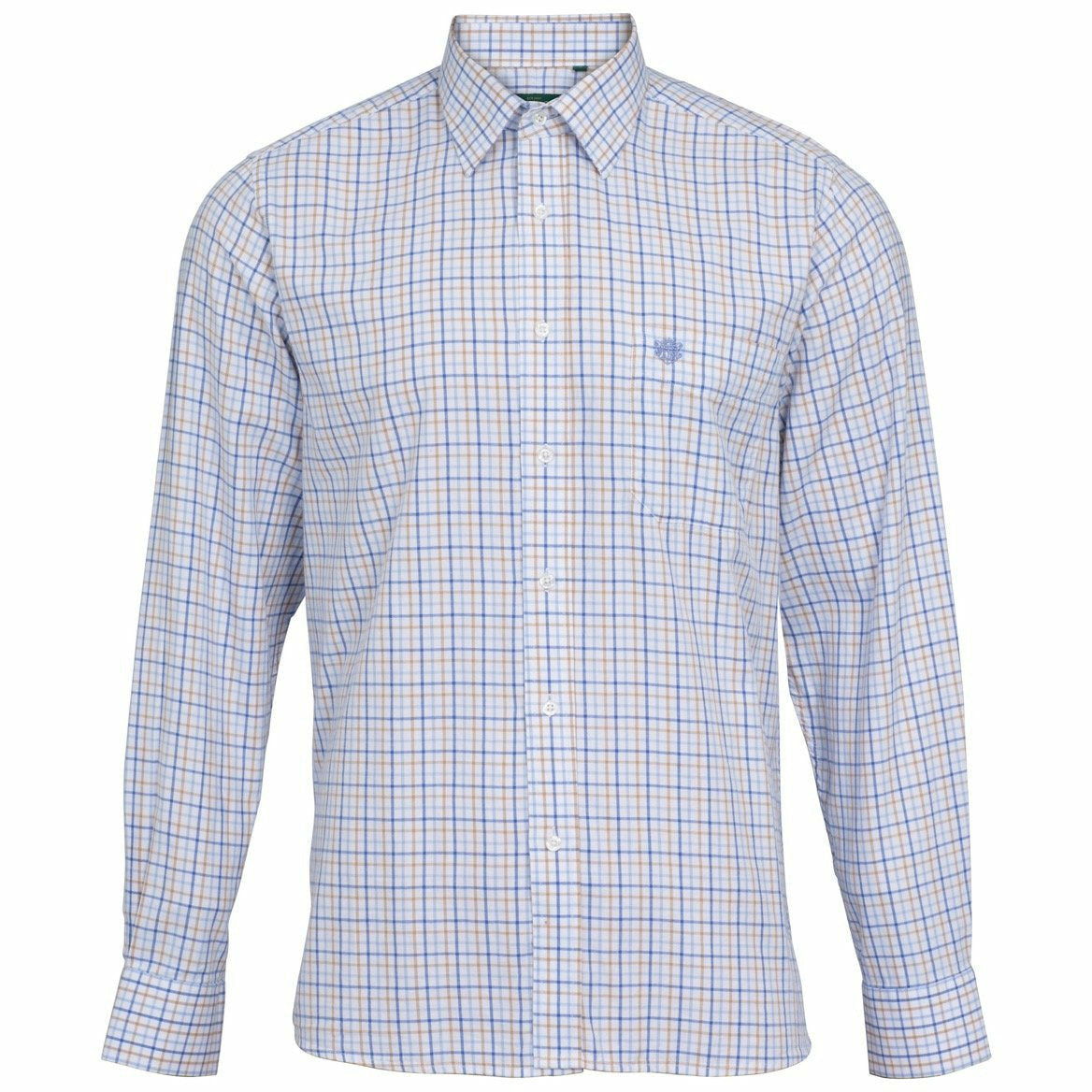 Aylesbury Skjorta Blå/Brun