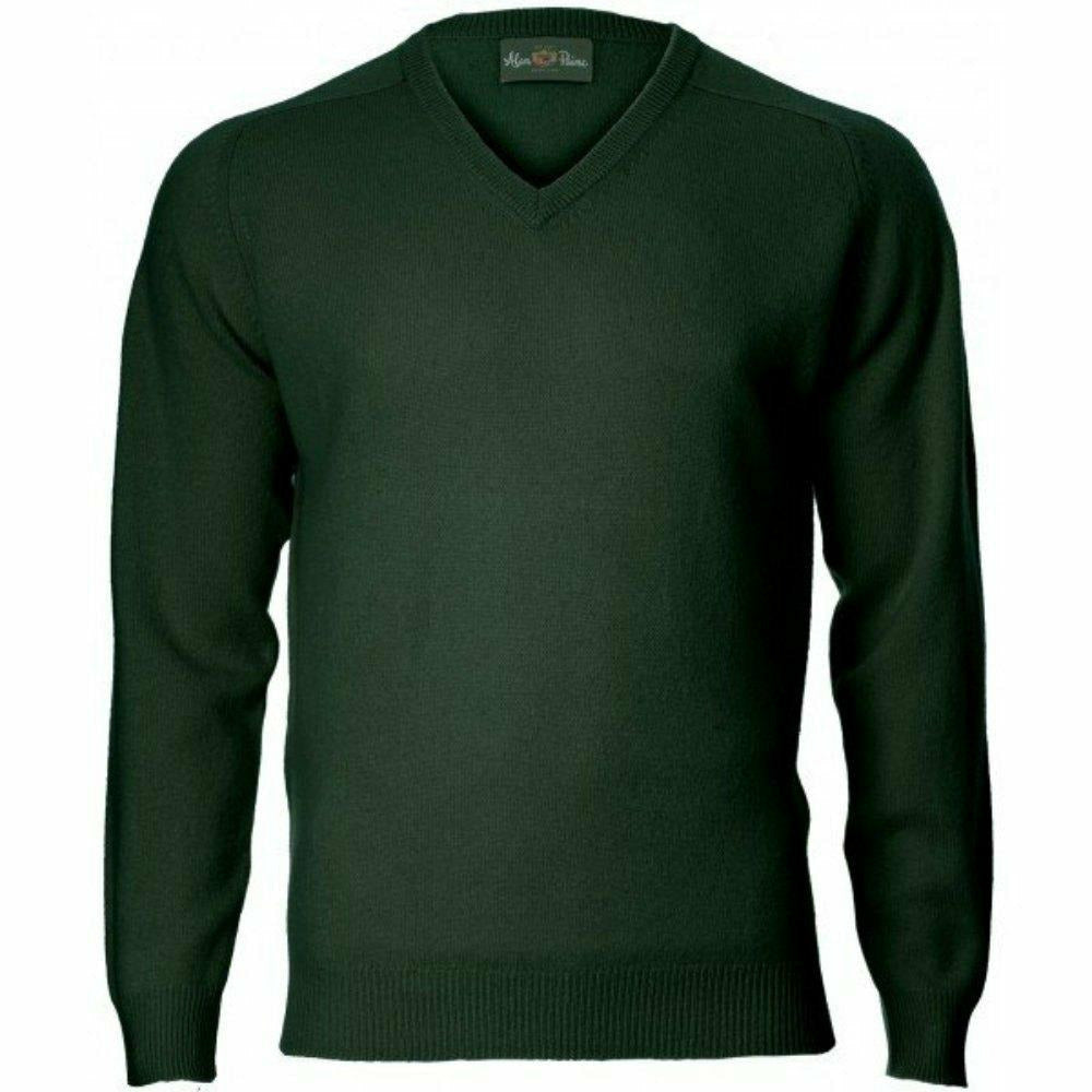 Albury V-Neck Tartan Green
