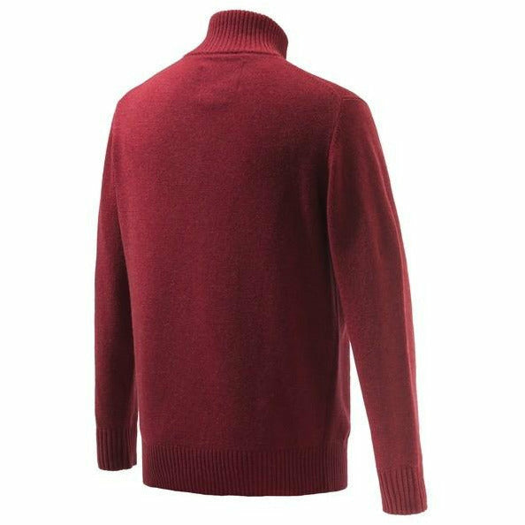 Dorset Half Zip Sweater Red