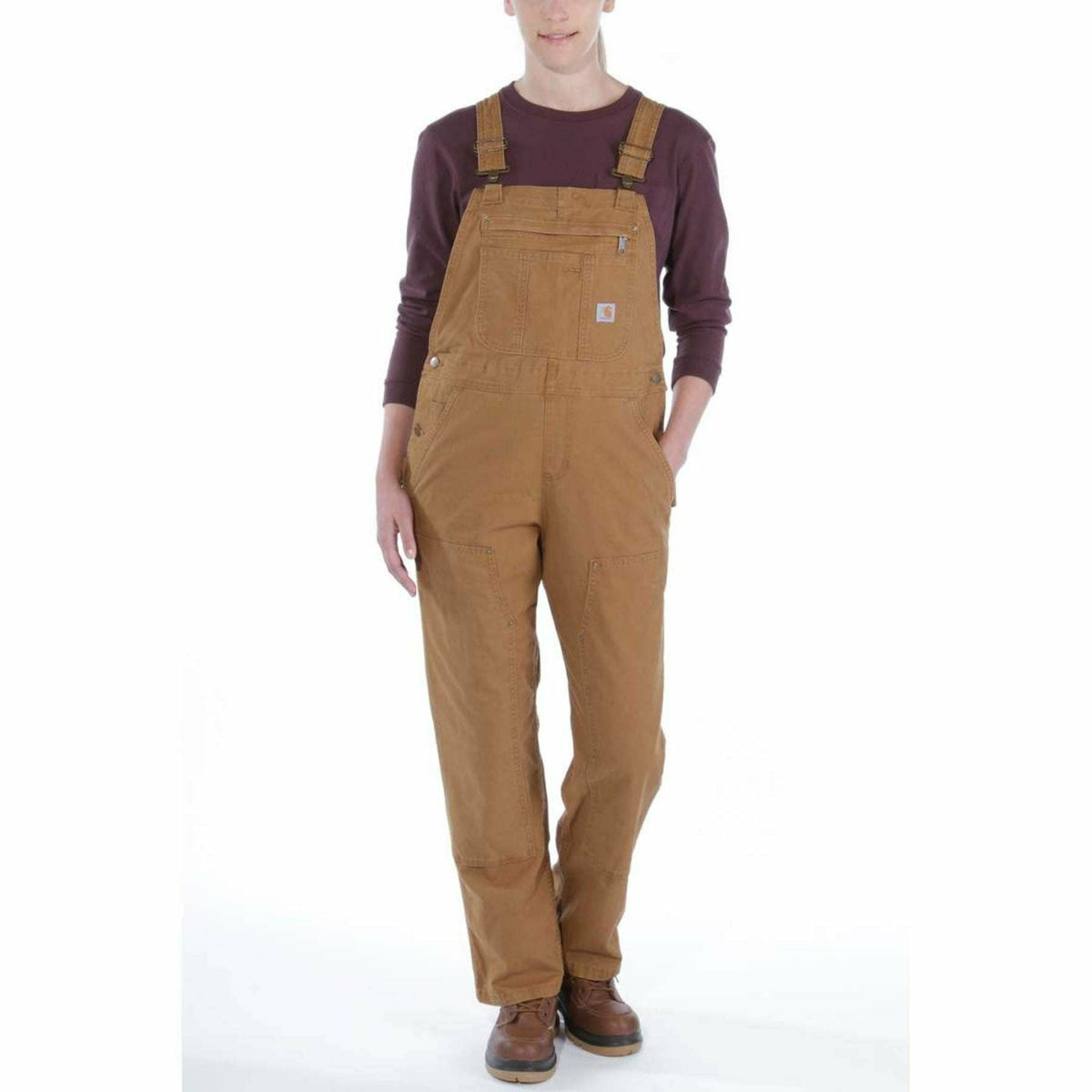 Crawford Bib Overall Lady Carhartt Brown