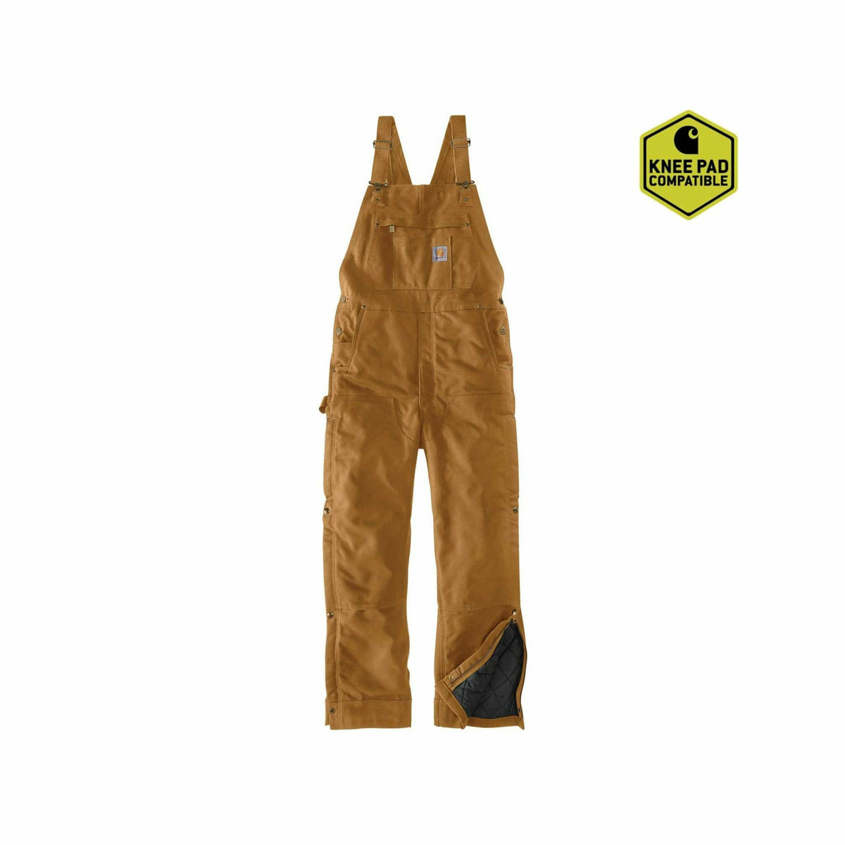 Firm Duck Insulated Bib Overall Carhatt Brown