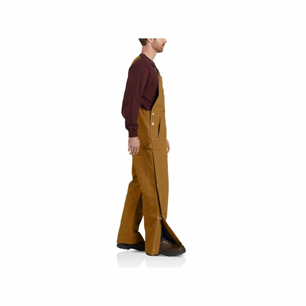 Firm Duck Insulated Bib Overall Carhatt Brown