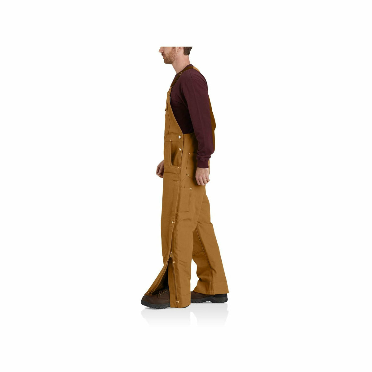 Firm Duck Insulated Bib Overall Carhatt Brown