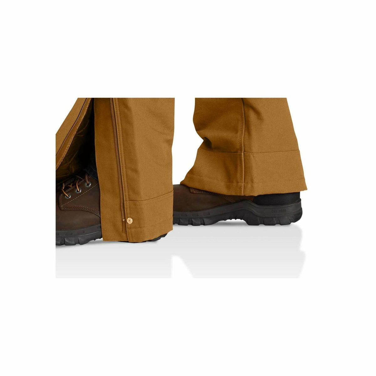 Firm Duck Insulated Bib Overall Carhatt Brown