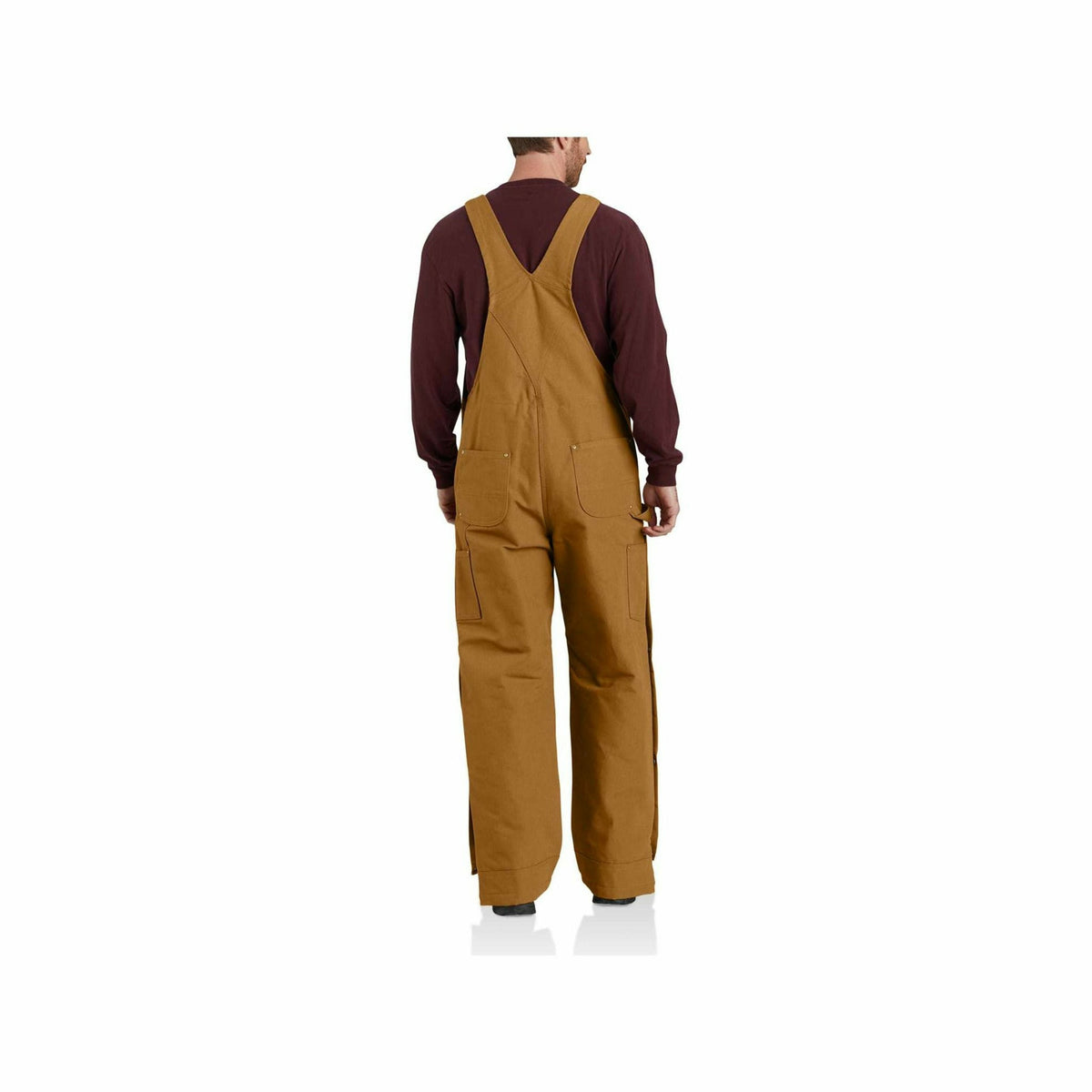 Firm Duck Insulated Bib Overall Carhatt Brown