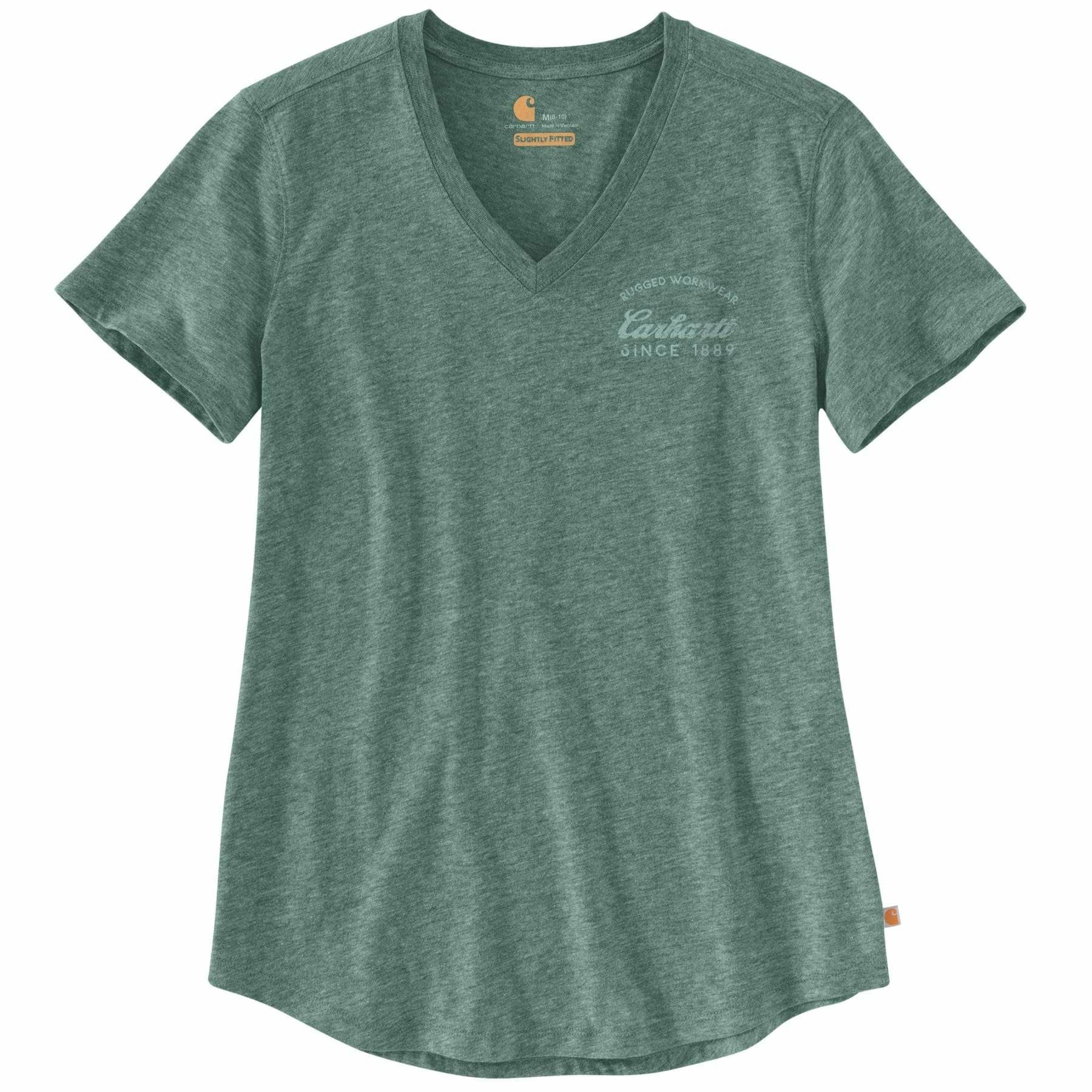 Lockhart Graphic V-neck T-Shirt Green Heather