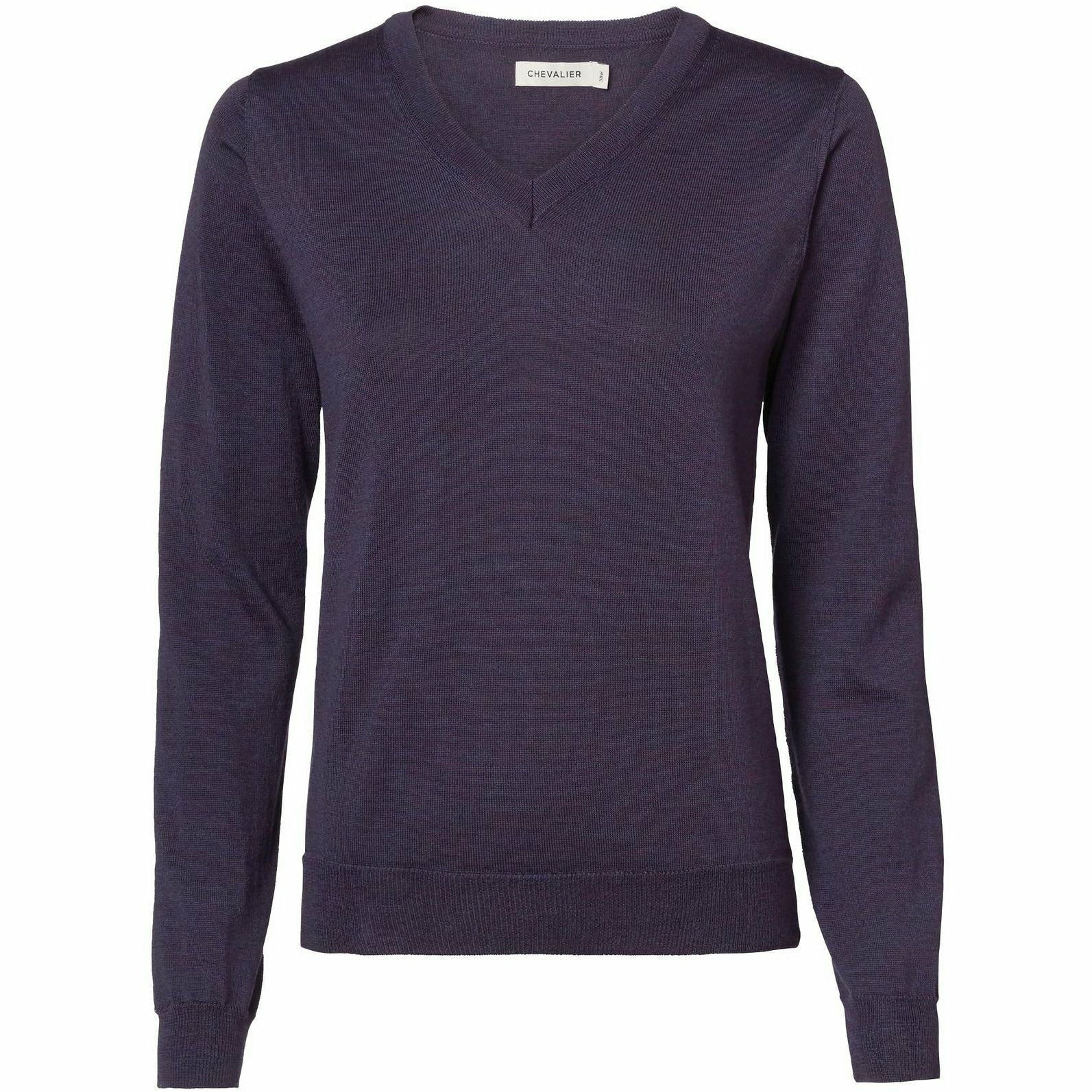 Blaise V-Neck Merino Pullover Fig
