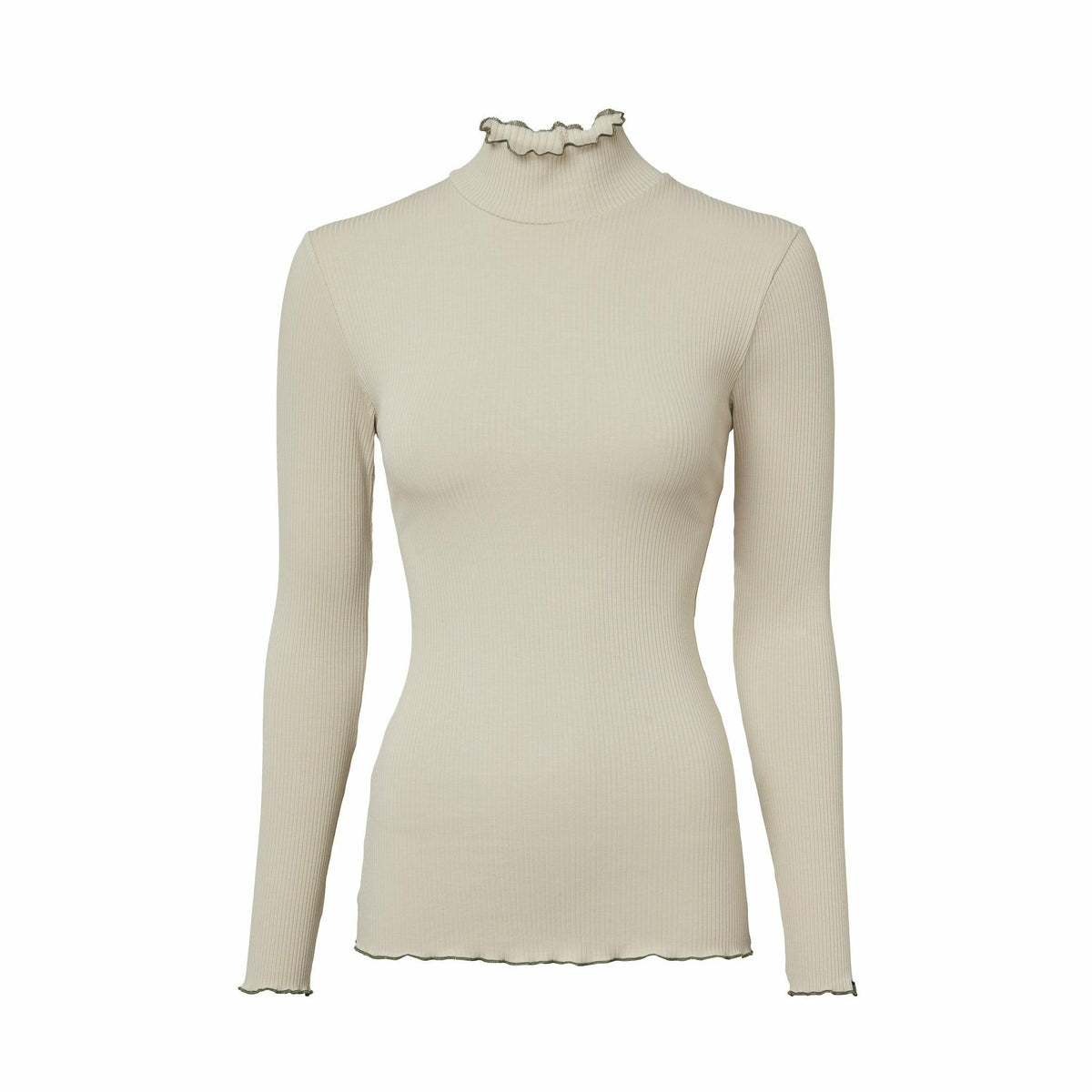 Kelly Longsleeve Top W Sandstone - STORLEK 40