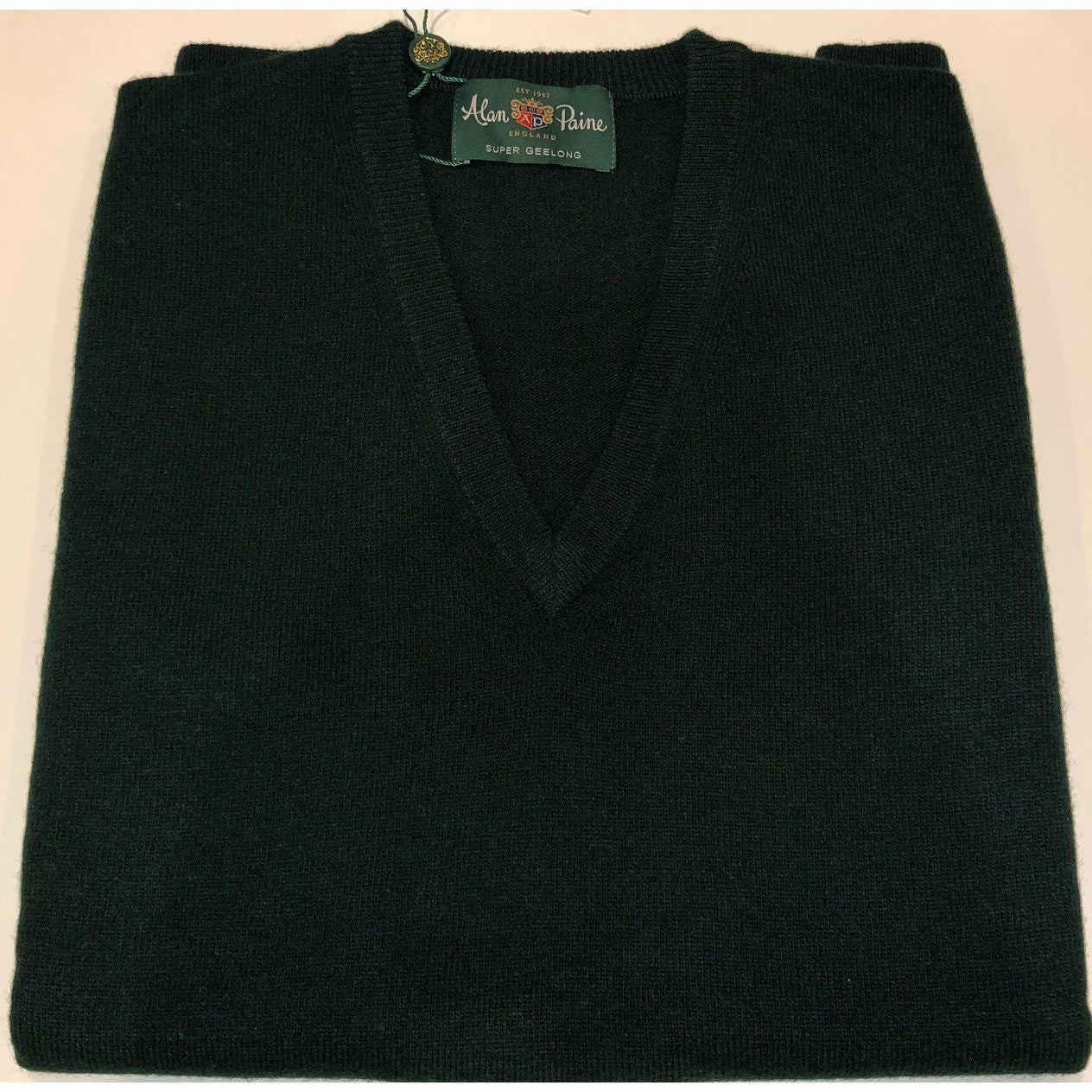 Gladstone V-Slipover Tartan Green