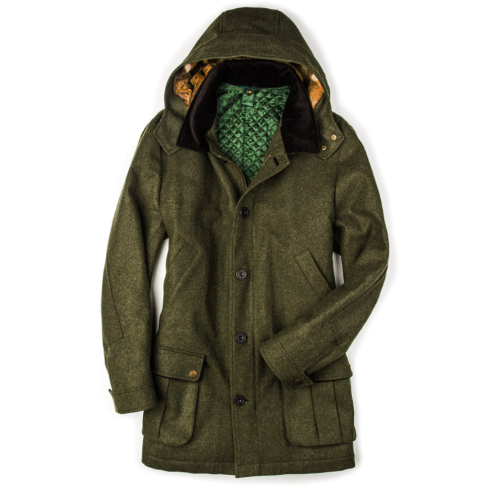 Antonius lodenjacka med hamsterpäls