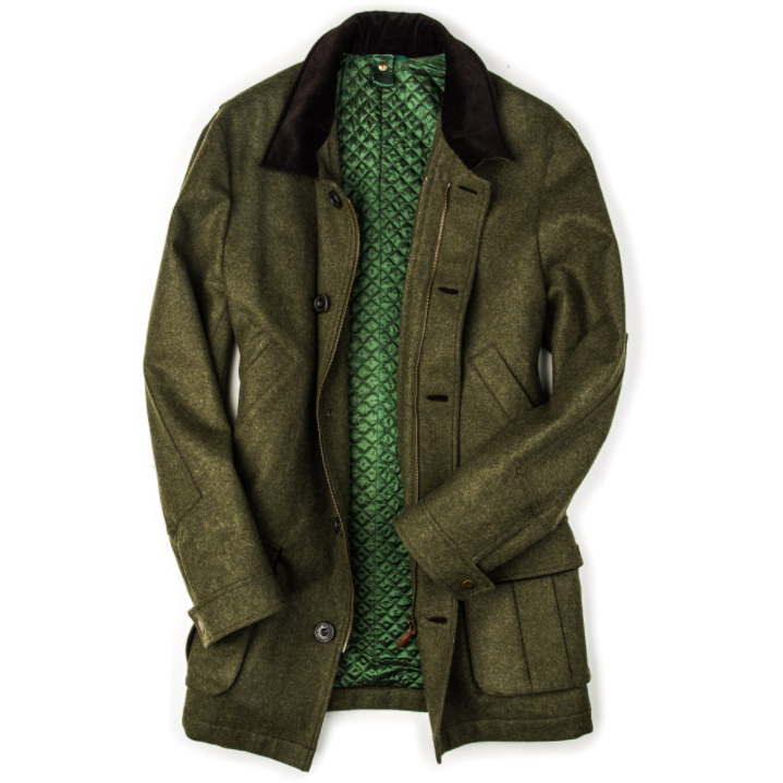 Antonius lodenjacka med hamsterpäls