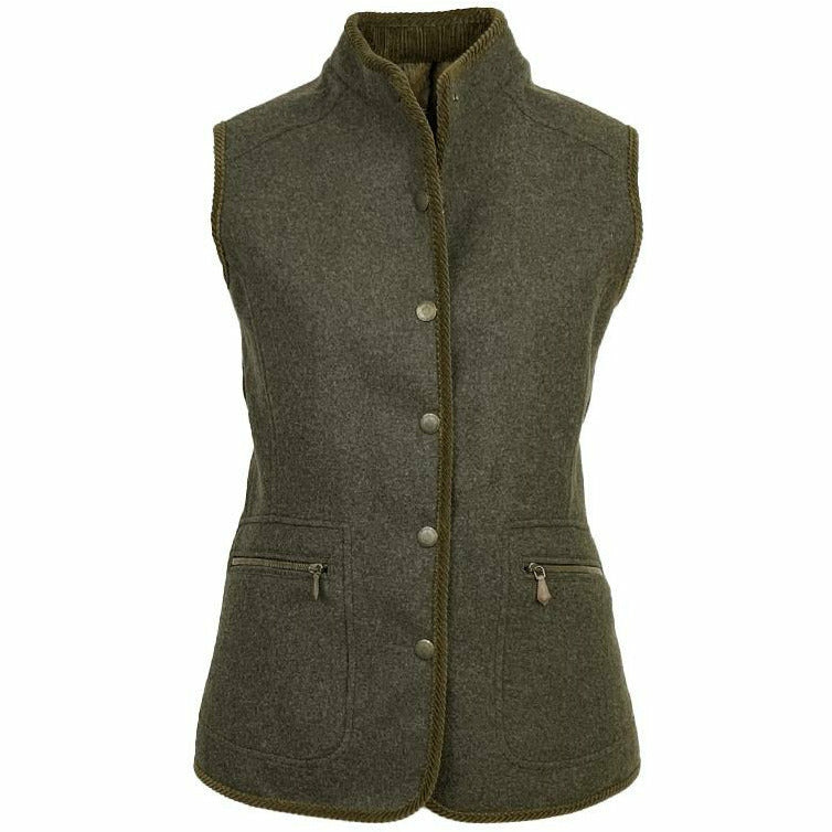 Marla Lodenväst med hamsterpäls