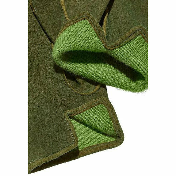 Hjortskinnshandske Grön