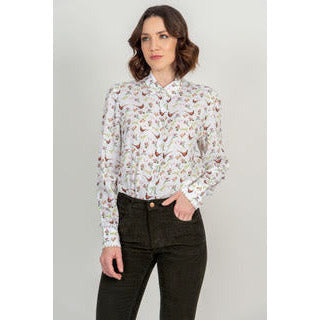 Lydia Shirt Double Pheasant Flowers