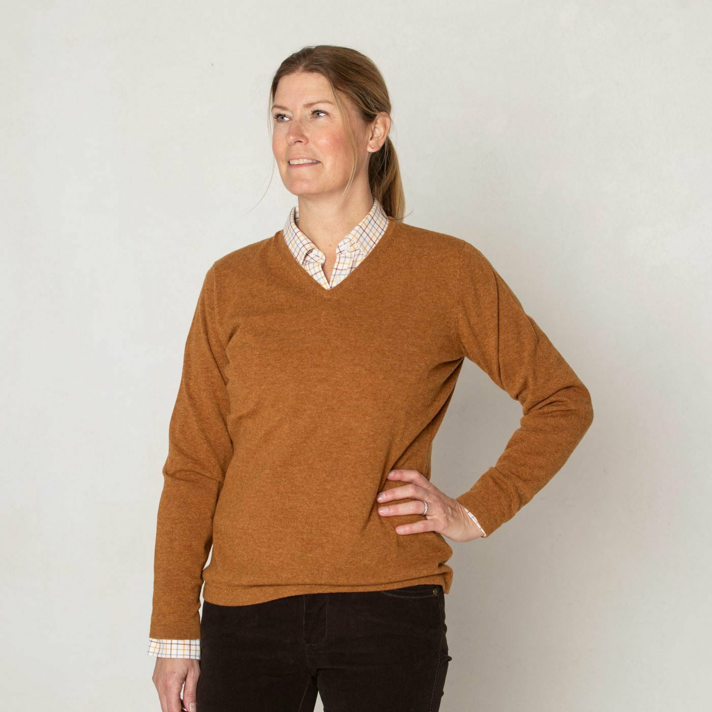 Georgina Vee Neck Antelope