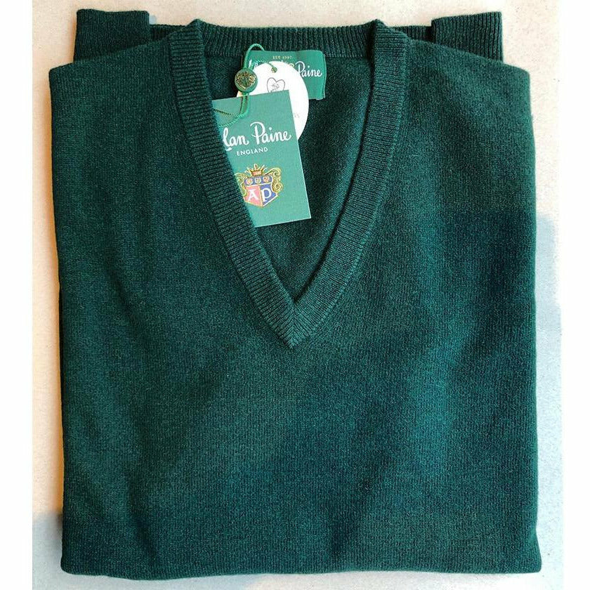 Albury V-Neck Tartan Green