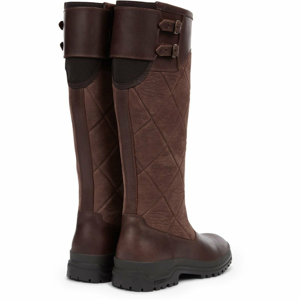 W Jameson Quiltad Läderstövel Caramel