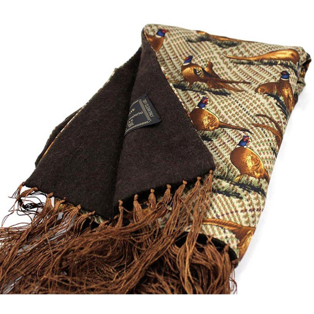 Halsduk Fasan Lammull/Siden