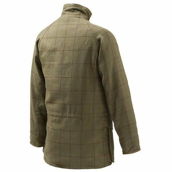 Light St James Coat Beige Check - STORLEK 48