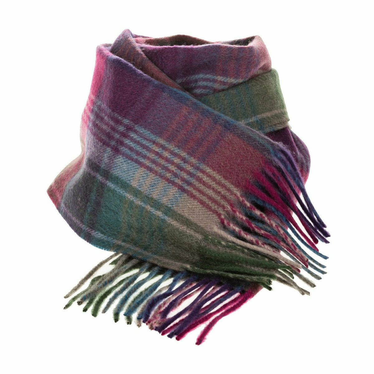 Cashmere Halsduk Burgundy Green