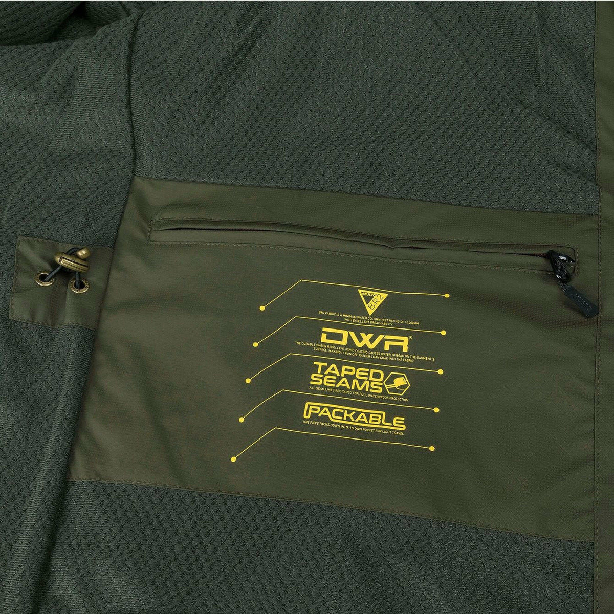 Fenland BR2 Packaway Jacket Dark Moss