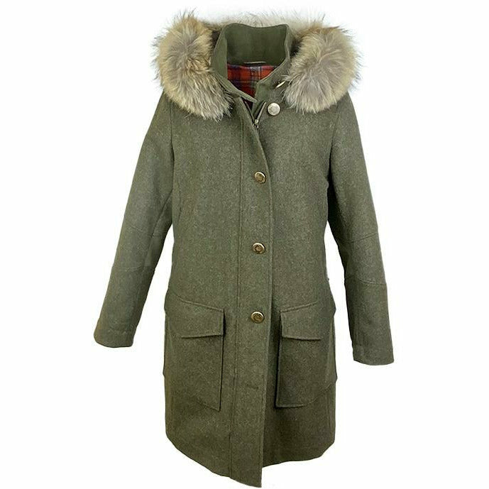 Margot Lodenjacka med pälstrim - STORLEK 36