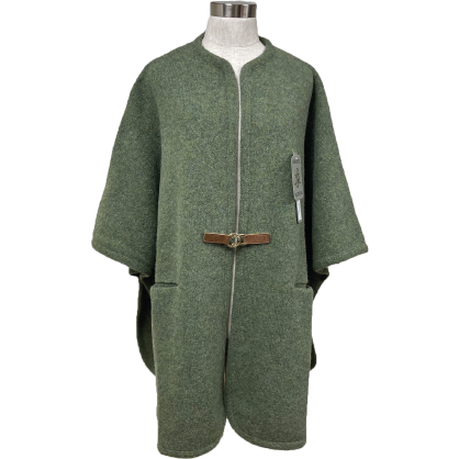 Mirabell Salzburg Cape med läderspänne grön