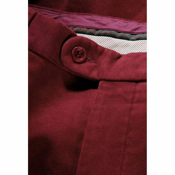 Mollskinnsbyxor Röd