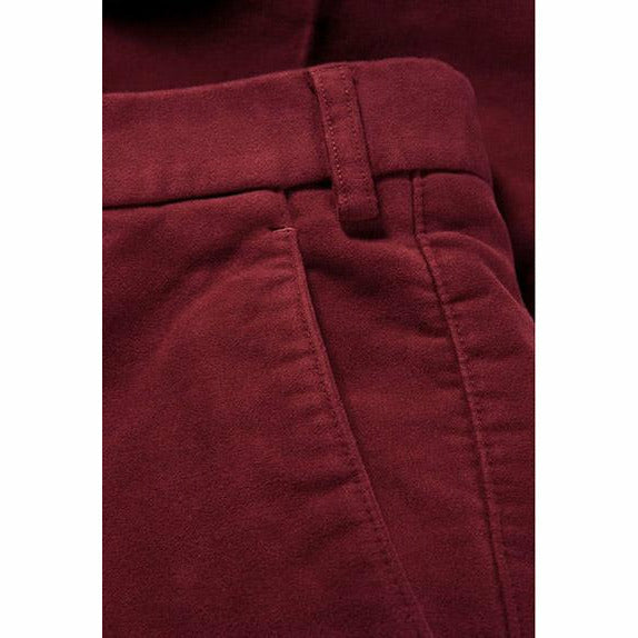 Mollskinnsbyxor Röd