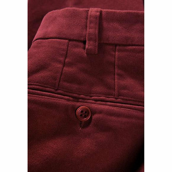 Mollskinnsbyxor Röd