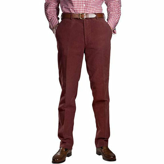 Mollskinnsbyxor Röd