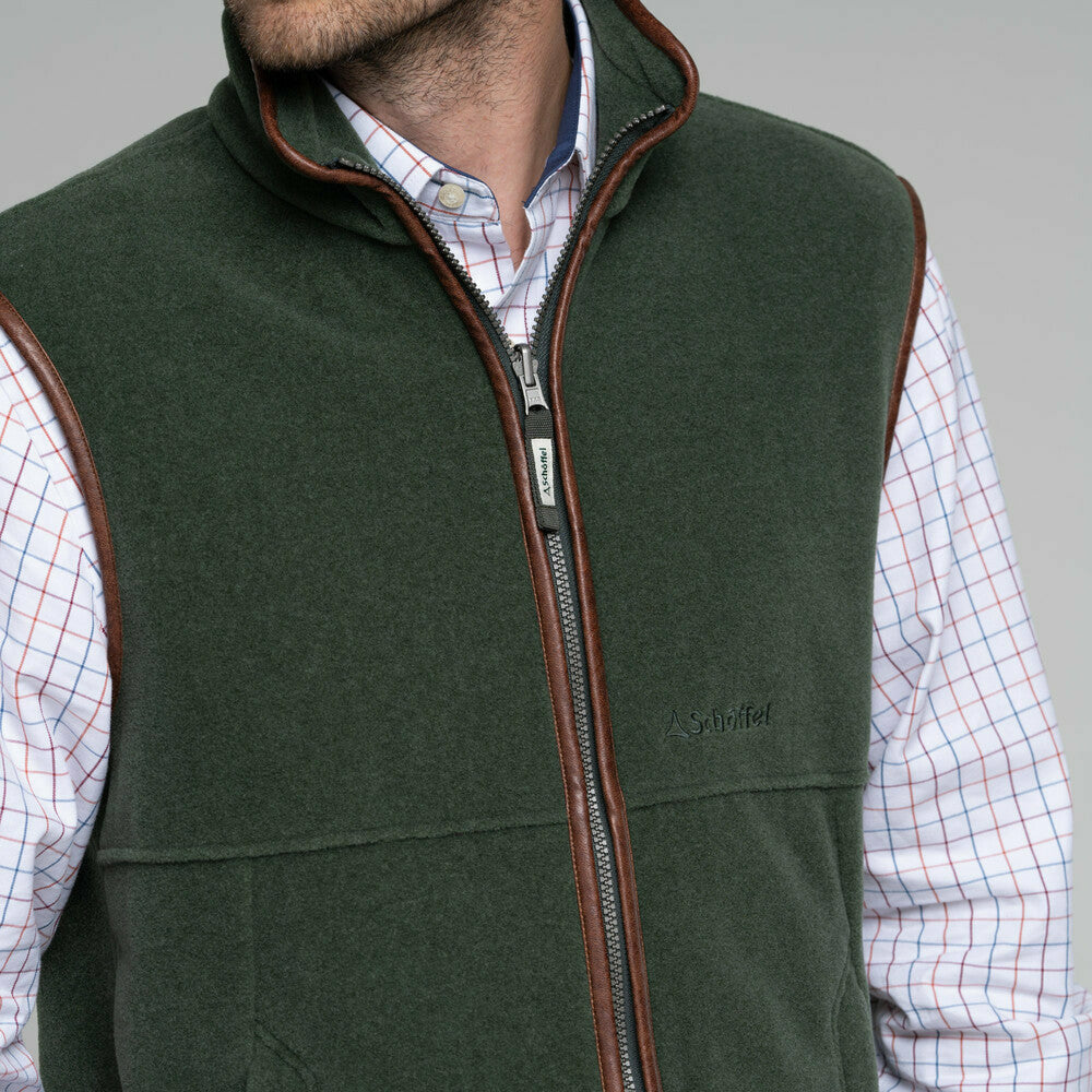 Oakham Fleece Gillet Cedar Green