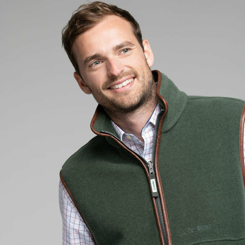Oakham Fleece Gillet Cedar Green