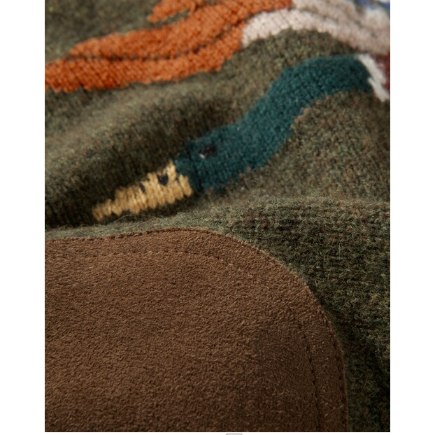 Lamullströja dam med andmotiv