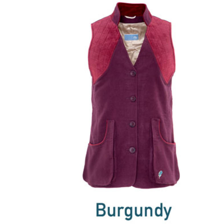 Pintail Shooting Vest Burgundy