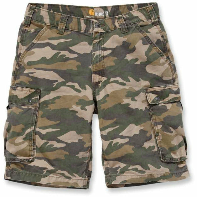 Rugged Cargo Shorts Khaki Camo