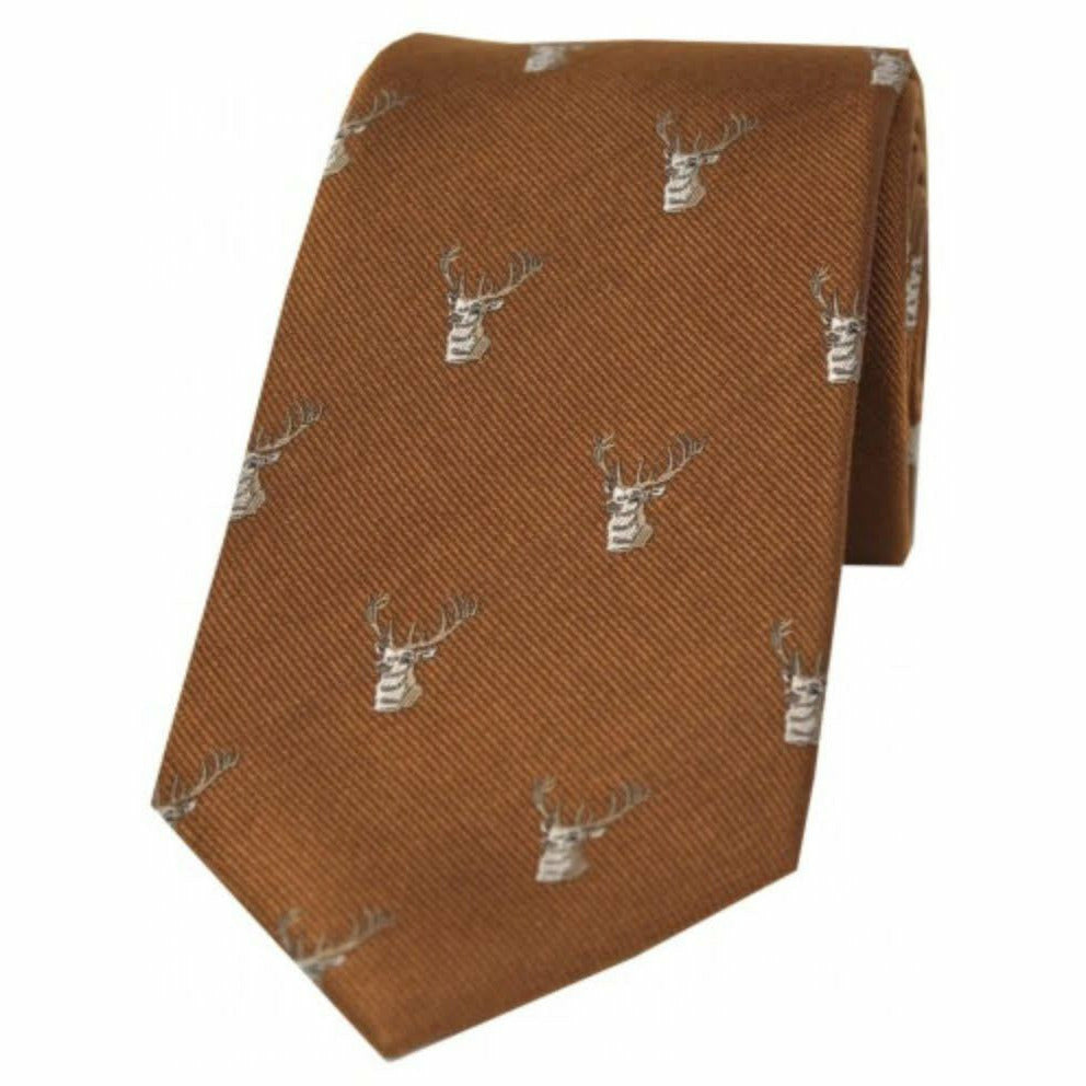 Stags Head on Brown Slips